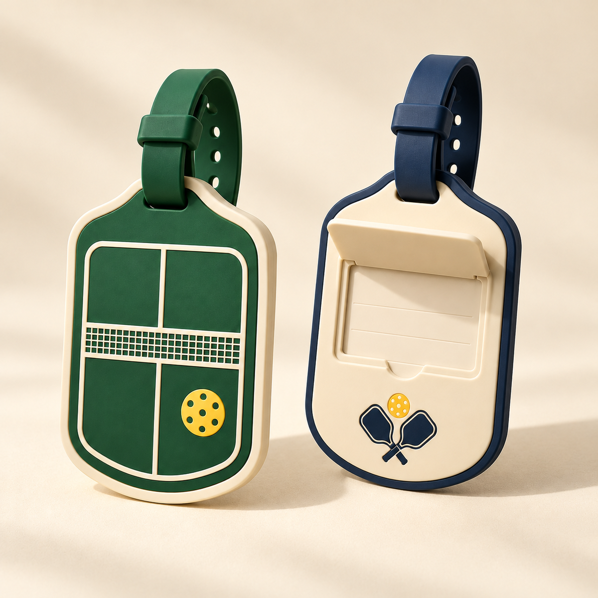 Homenzio Matching Pickleball Bag Tags