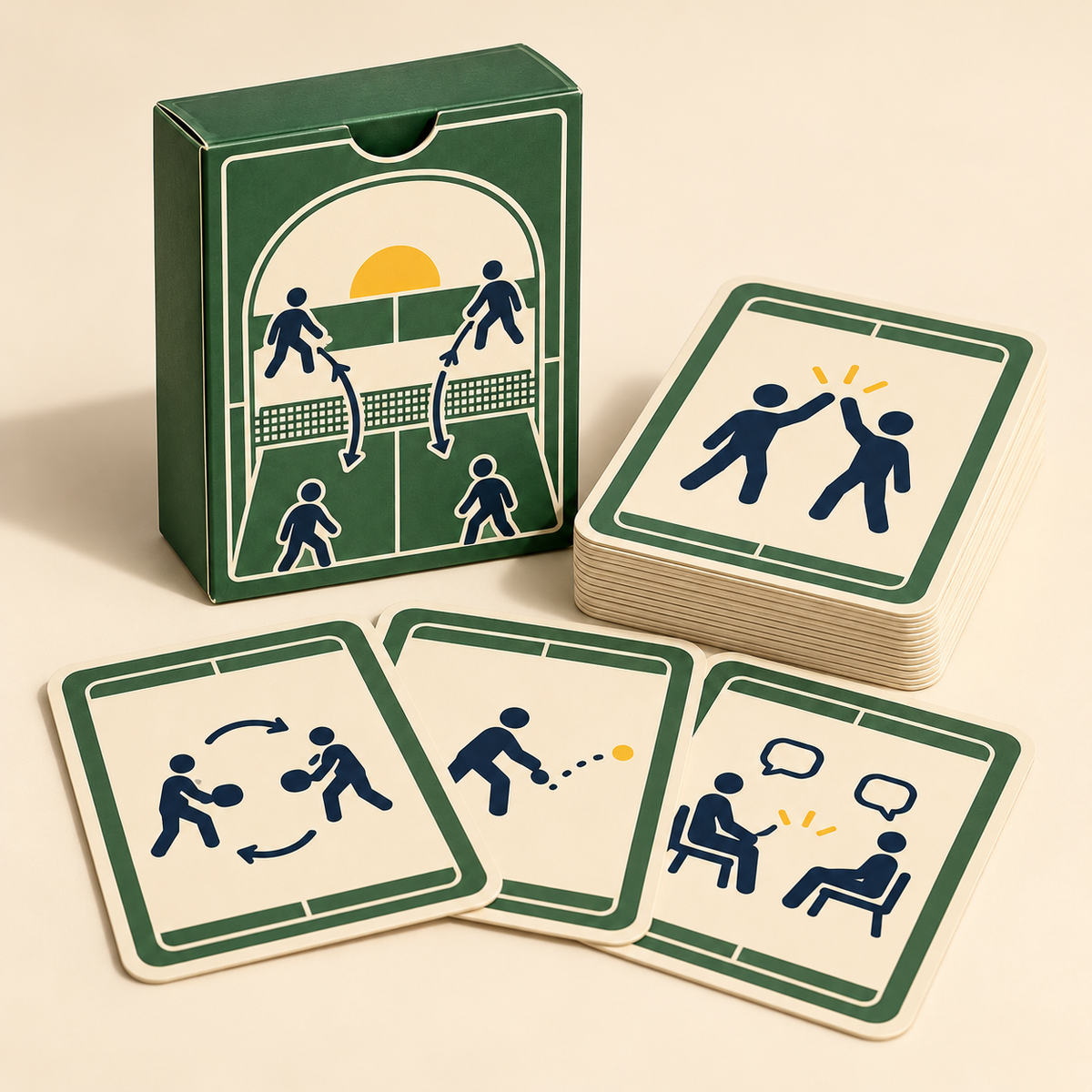 Homenzio Pickleball Social Challenge Deck