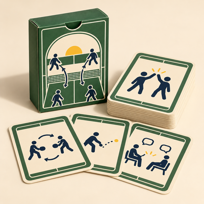 Homenzio Pickleball Social Challenge Deck