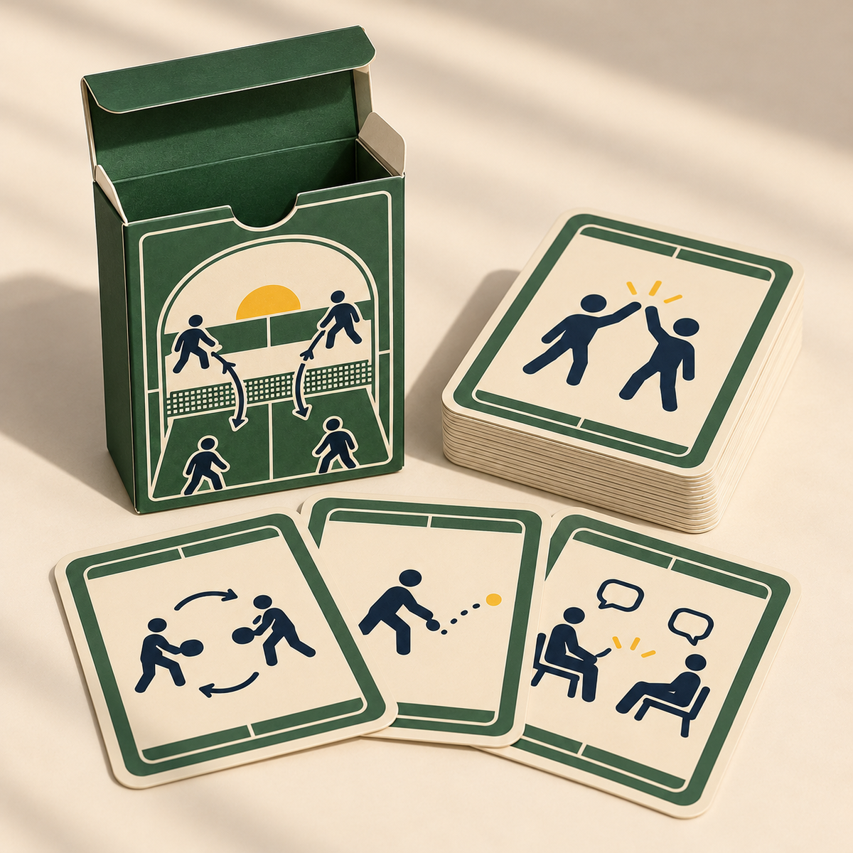 Homenzio Pickleball Social Challenge Deck