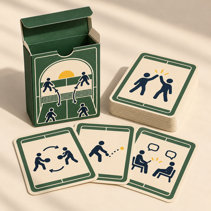 Homenzio Pickleball Social Challenge Deck