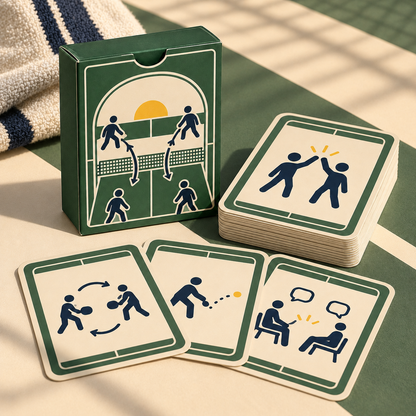 Homenzio Pickleball Social Challenge Deck